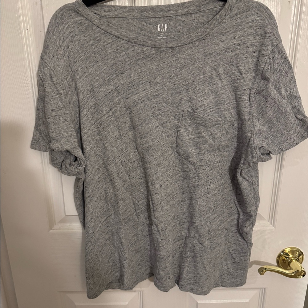 GAP Heather Gray Pocket Tee